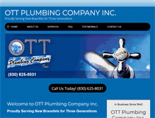 Tablet Screenshot of ottplumbing.com